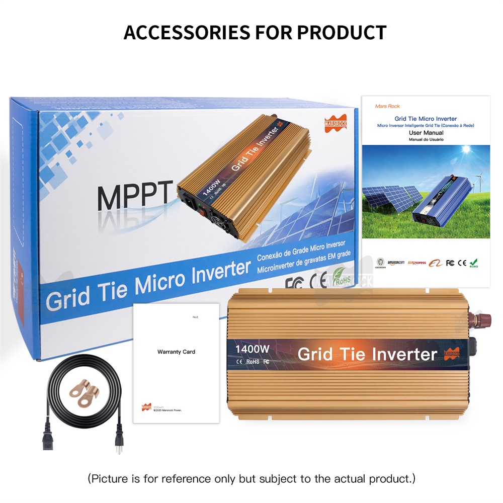 Micro Inverter 1400W Solar Grid Tie - Micro-onduleur solaire connecté au réseau 1000-1400W,