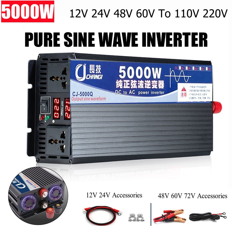 Inverter Pure Sine Wave 60Hz 120V 3000W - Onduleur à onde sinusoïdale Pure 4000W/5000W/5500W/3000W,