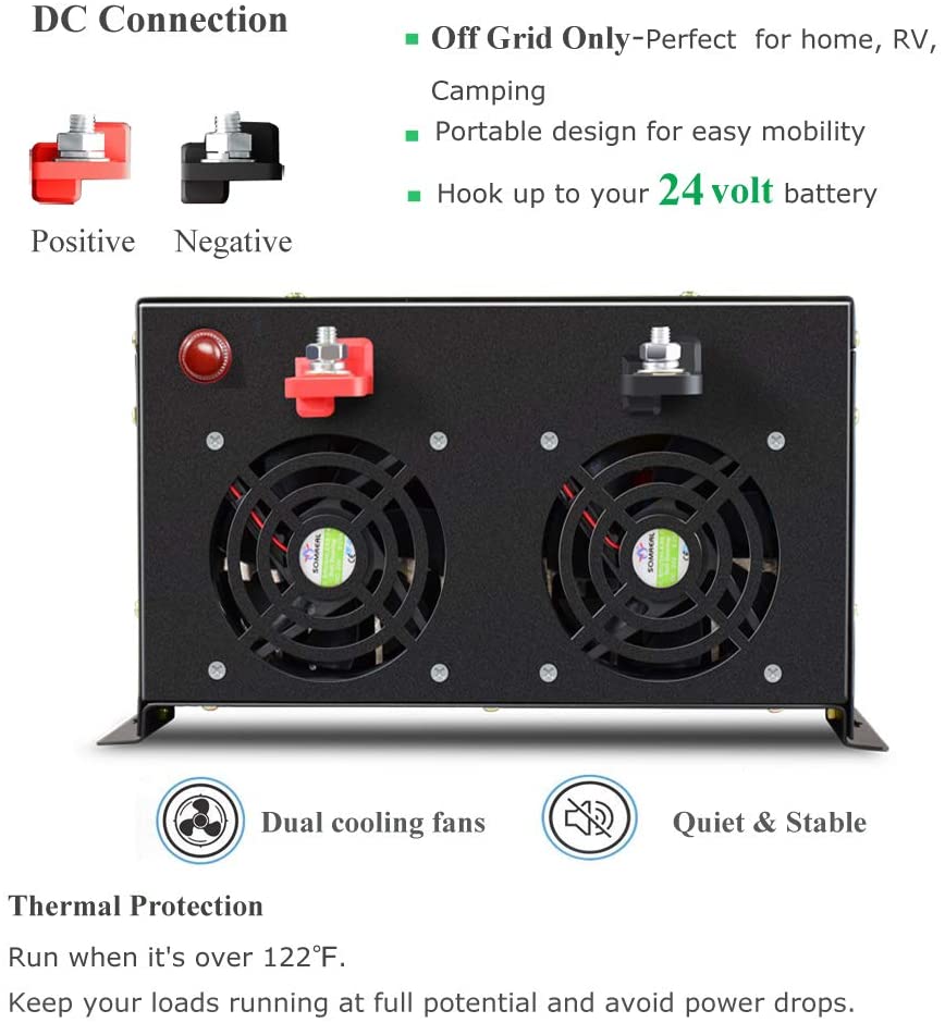 Pure Sine Wave Inverter 5000W 48V 220V - Onduleur solaire à onde sinusoïdale Pure