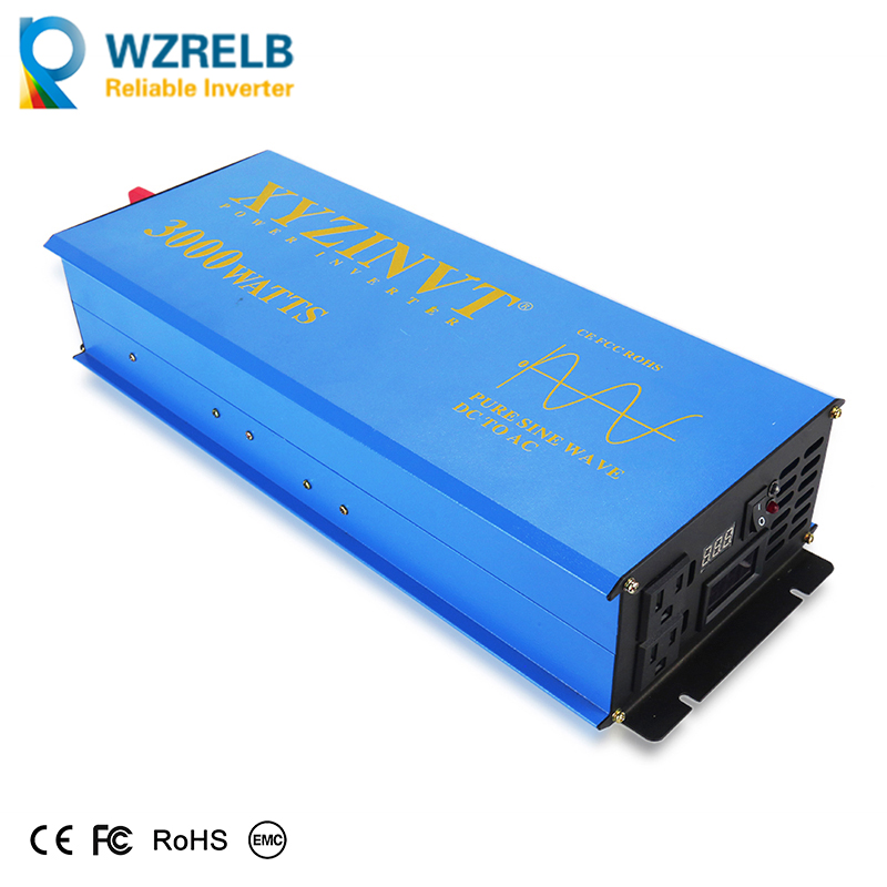 Onduleur solaire 3000W 24V 220 - Inverter Pure Sine Wave 60Hz 120V 3000W avis et prix